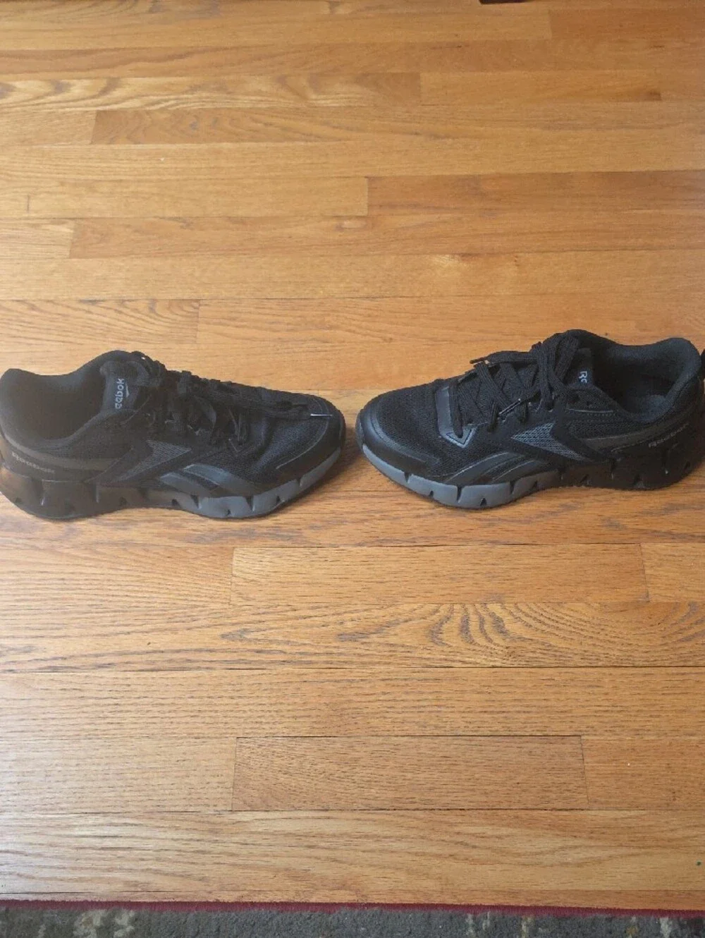Reebok Zig Dynamica Black Low-Top Athletic Sneakers